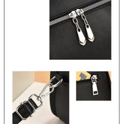 Kaeli | Small Compact Multi-Zip Crossbody Handbag
