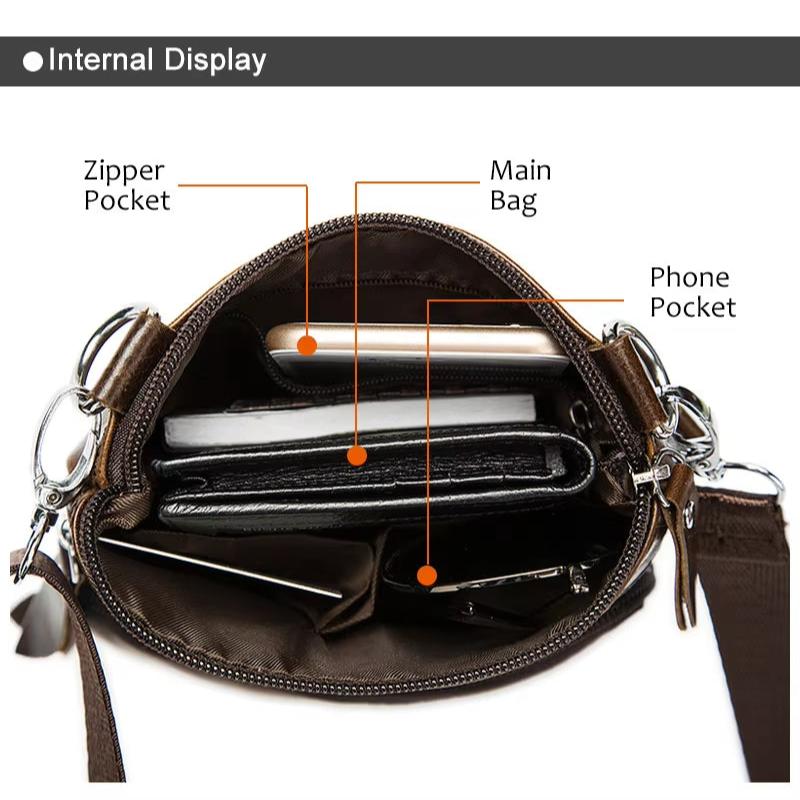 Max | Small Crossbody Leather Bag