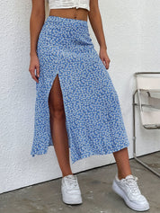 TANIA | Elegant Floral Print Skirt for Effortless Style - Lizabella Fashion