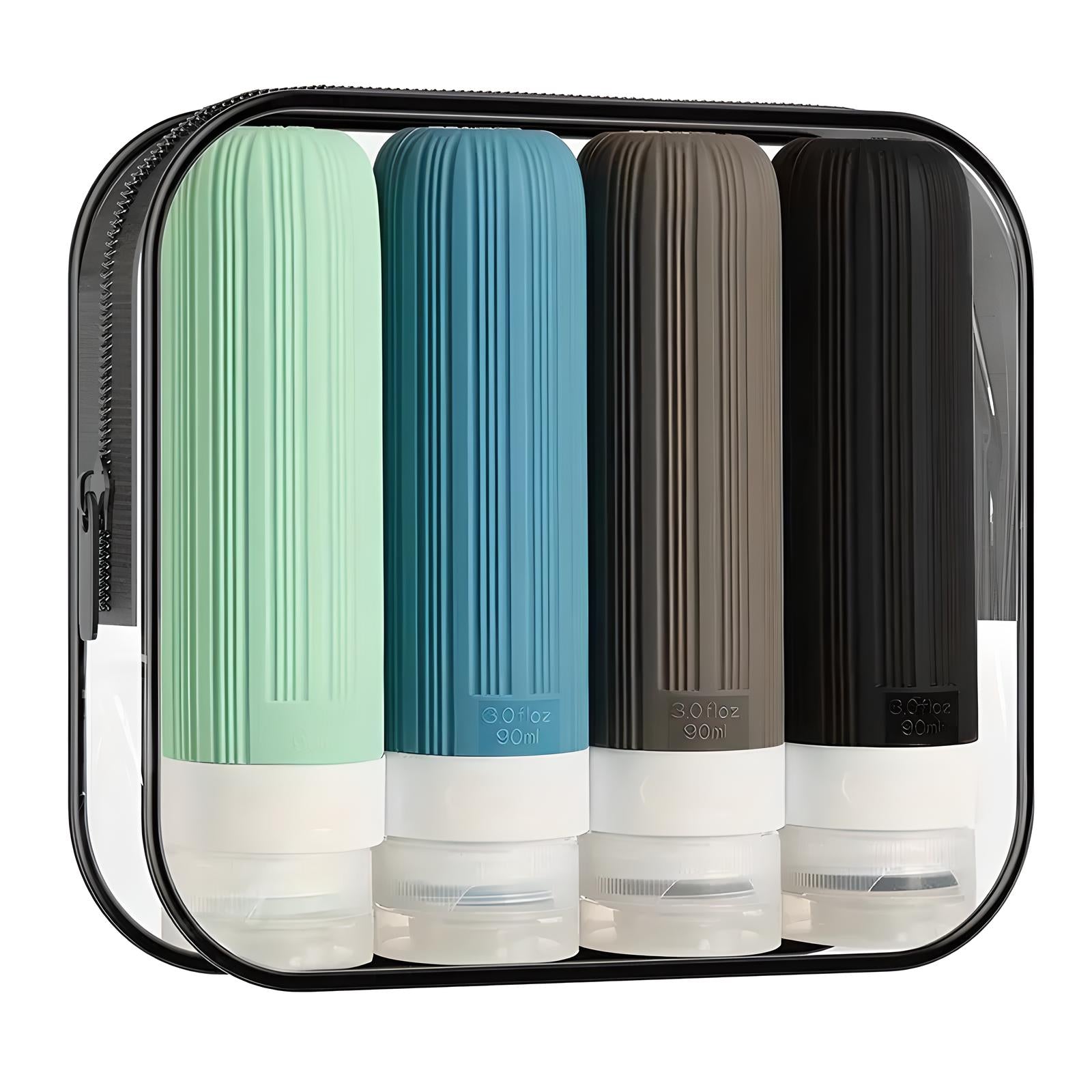 Zoya | Travel Toiletries Bottles | 4 Pack