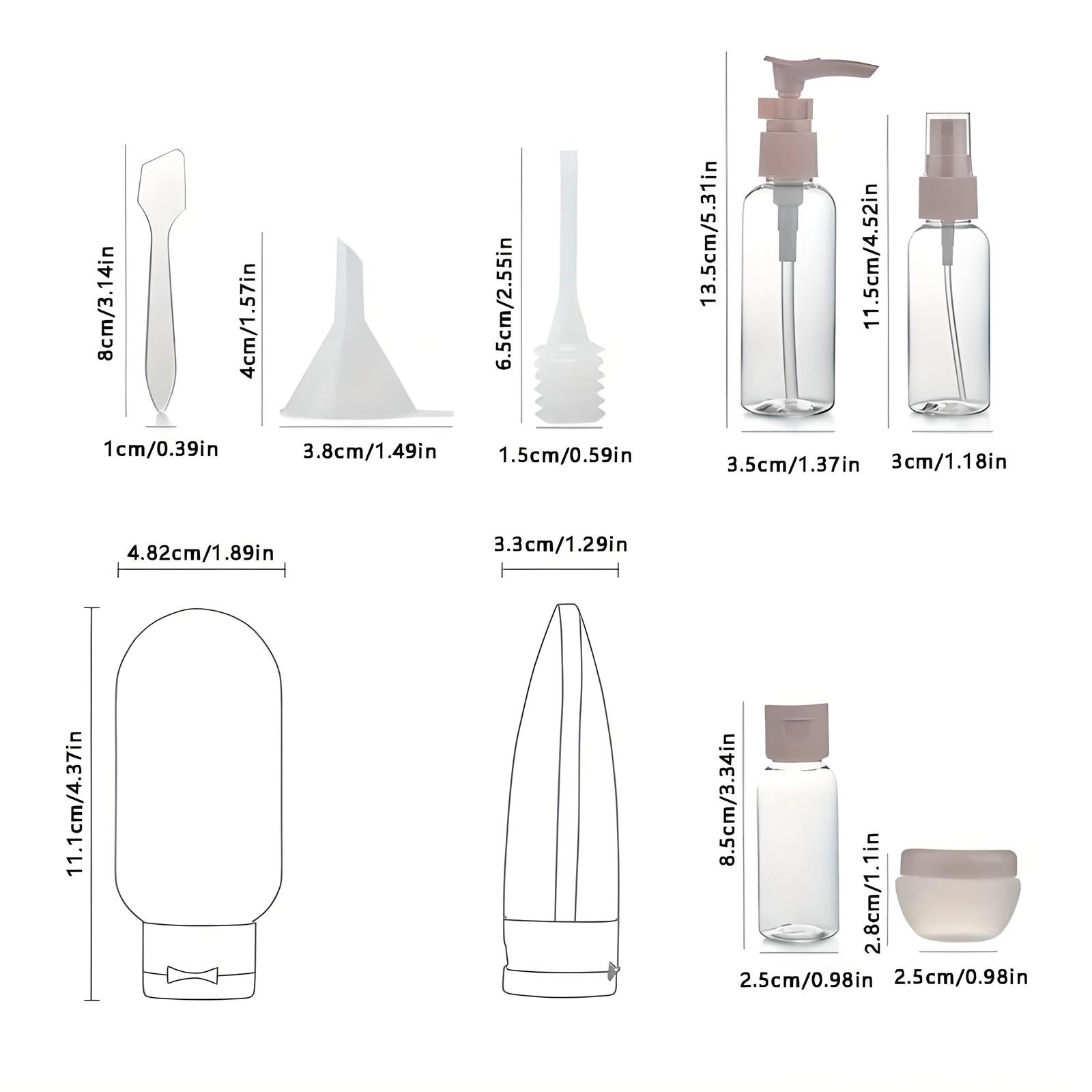 Amaris | Compact & Travel-Friendly 11-Piece Travel Essentials Set