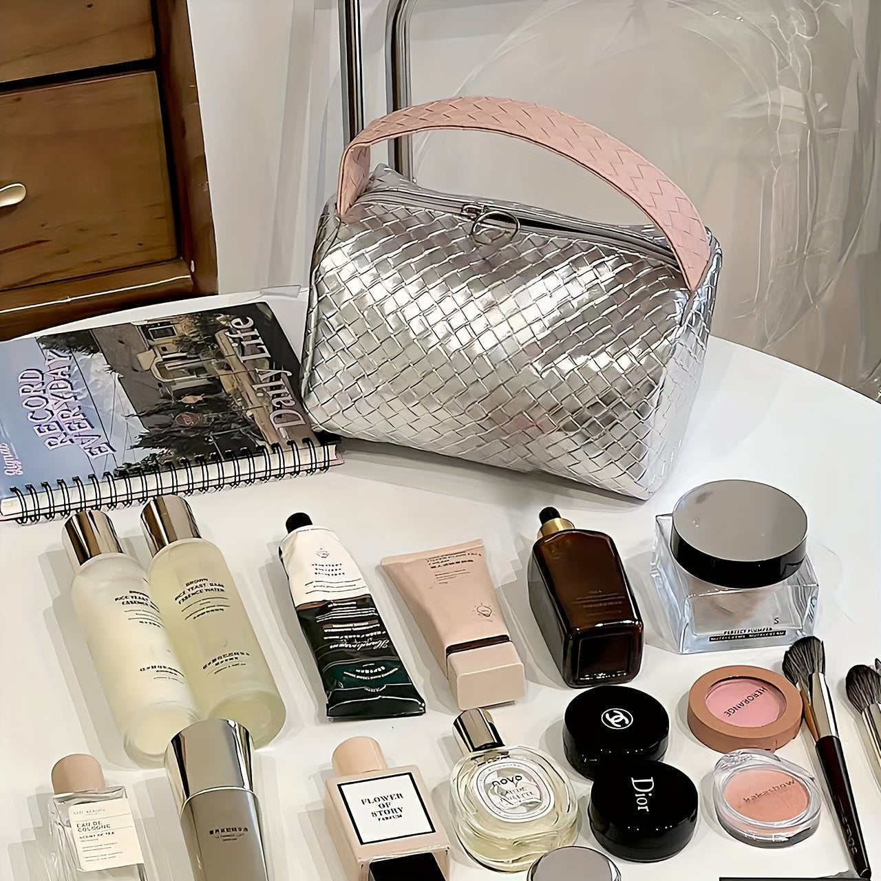 Zoya | Large Waterproof Travel Cosmetic Makeup Case