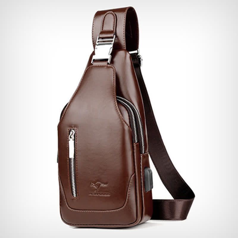 Stylish Men's Vintage Anti-Theft Sling Bag