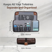 Janiyah | Compact Travel Toiletry Roll Bag