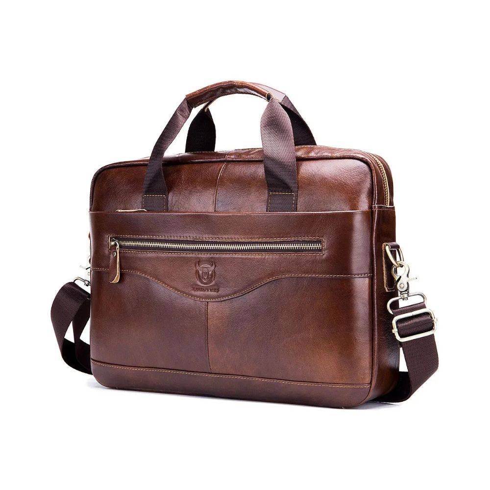 Remington | Men's Genuine Leather Large Crossbody Messenger Travel Bag