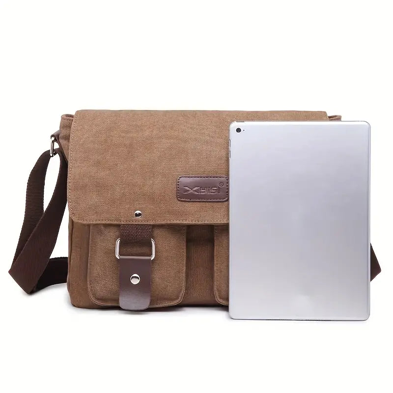 Azariah | Men's Vintage Canvas Crossbody Messenger Travel Bag