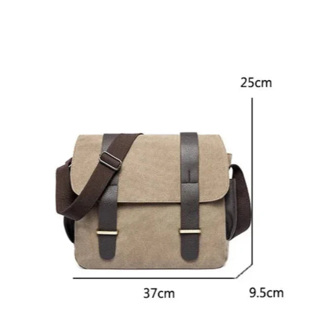 Adi | Men's Canvas Crossbody Messenger Bag