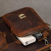 Jesse | Vintage Leather Crossbody Messenger Laptop Handbag