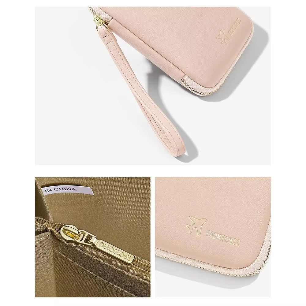 Robin | Elegant PU Leather Passport Holder Travel Wallet