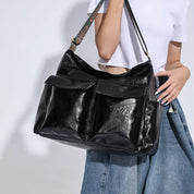 Anya | Retro Multi-Pocket Crossbody Messenger Handbag