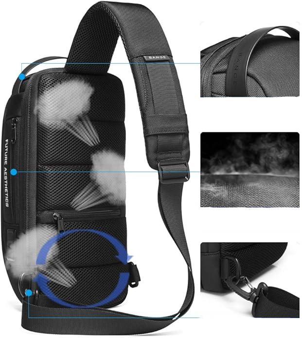 Zayden | Men's Waterproof Anti-theft Crossbody Sling Travel Bag