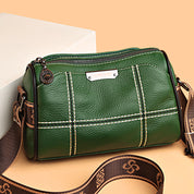 Leyla | Compact Triple-Zip Crossbody Bag