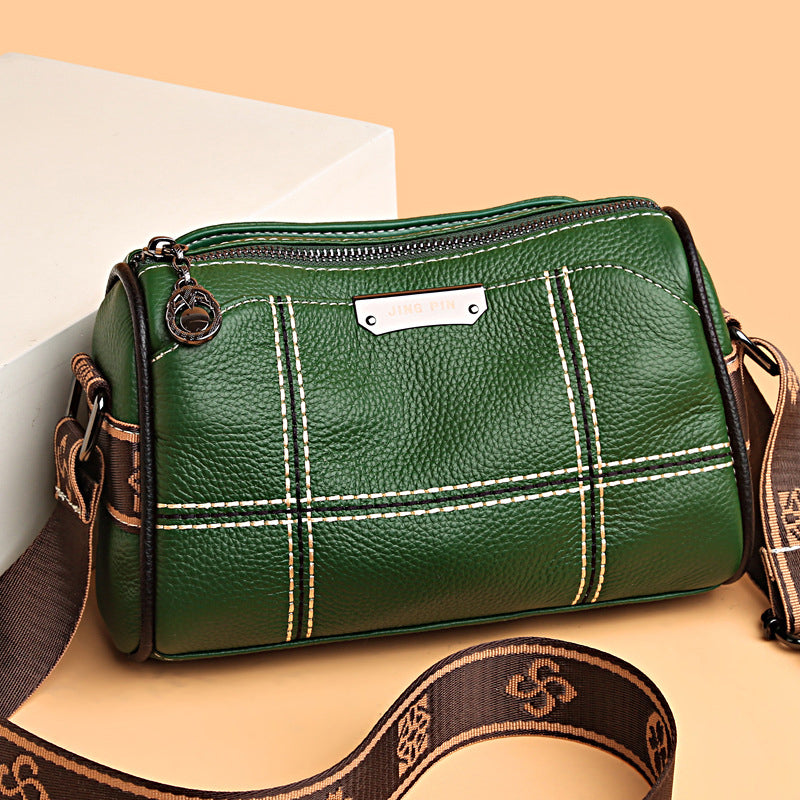 Leyla | Compact Triple-Zip Crossbody Bag