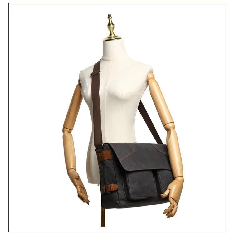 Zachary | Waterproof Canvas Crossbody Messenger Bag