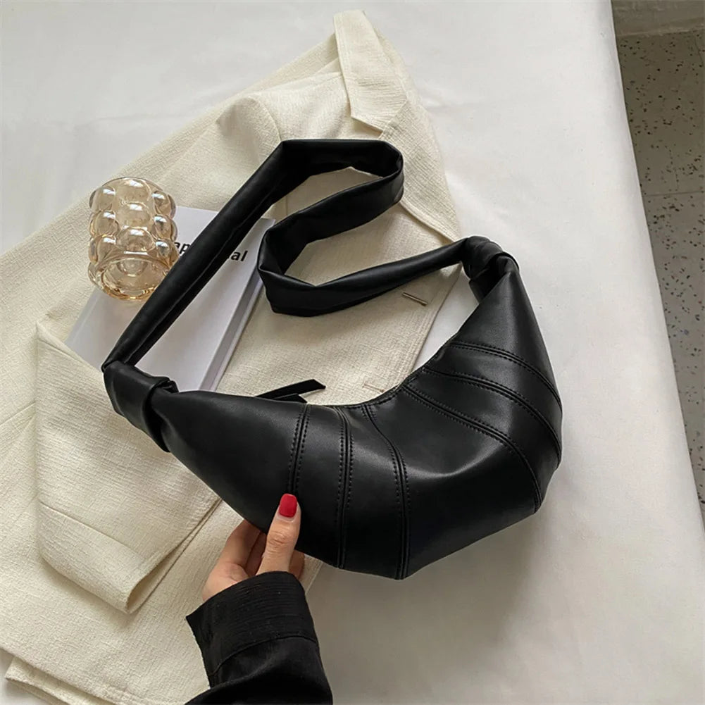 Lilitbeth | Women's Chic Crescent PU Leather Crossbody Bag