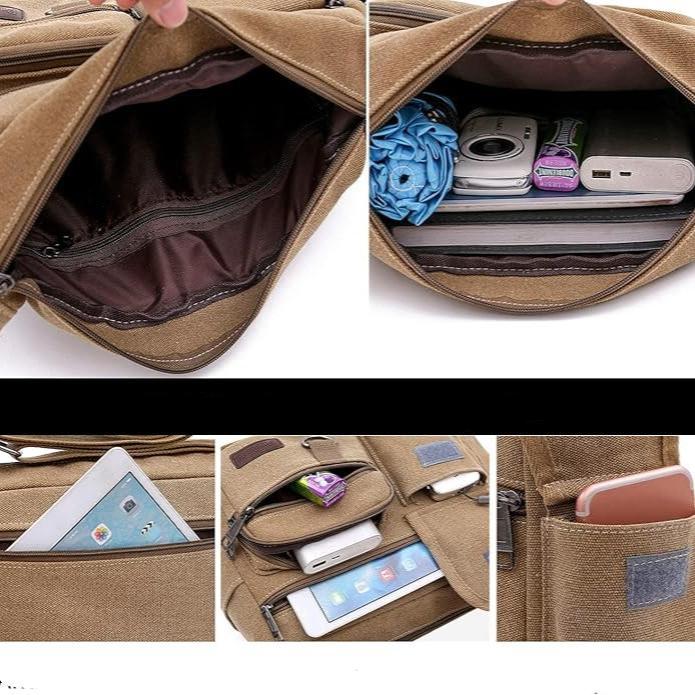 Rio | Canvas Crossbody Messenger Bag
