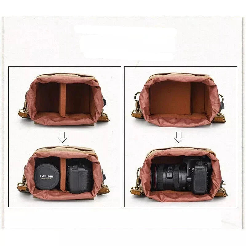 Ryder | Vintage-Inspired Canvas DSLR Camera Messenger Bag