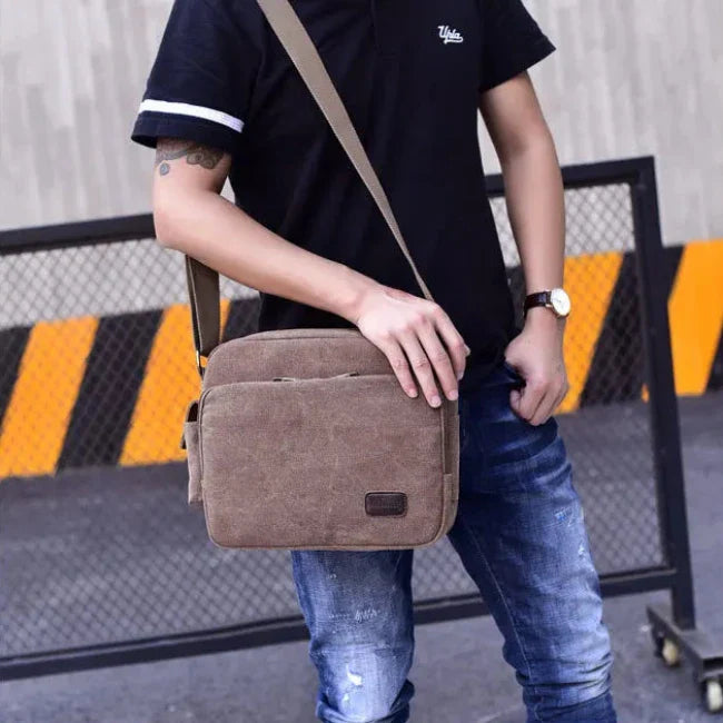 Boone | Men's Canvas Crossbody Messenger Travel Bag