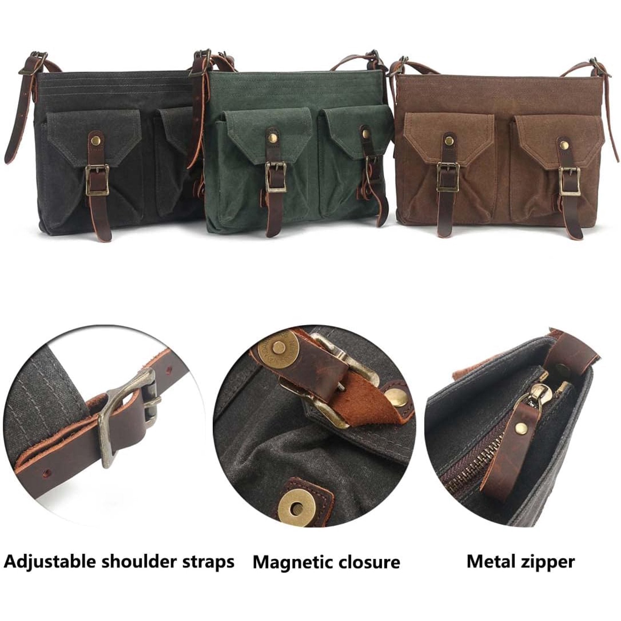 Murphy | Rugged, Stylish, & Practical Crossbody Messenger Bag