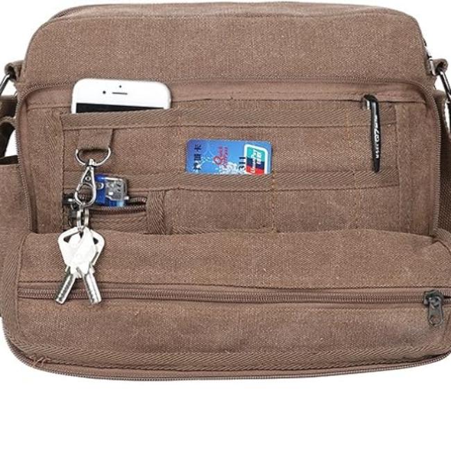 Dean | Men's Versatile Travel Canvas Crossbody Messenger Bag