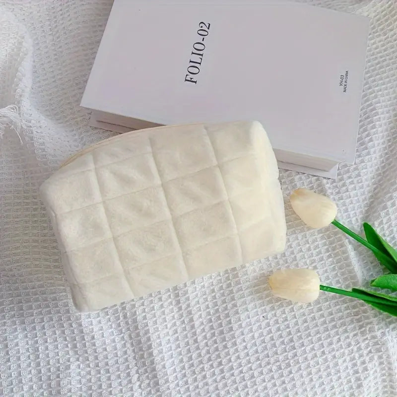 Ivey | Plush Velvet Travel Toiletry Makeup Bag