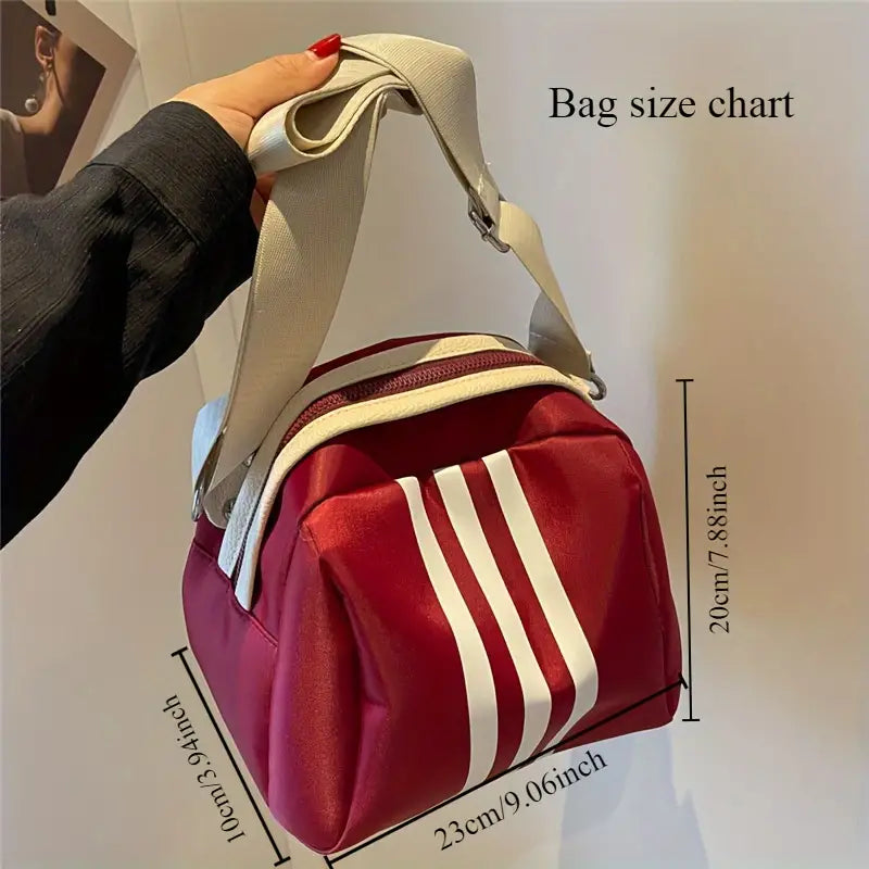 Dorian | Striped Oxford Crossbody Bag