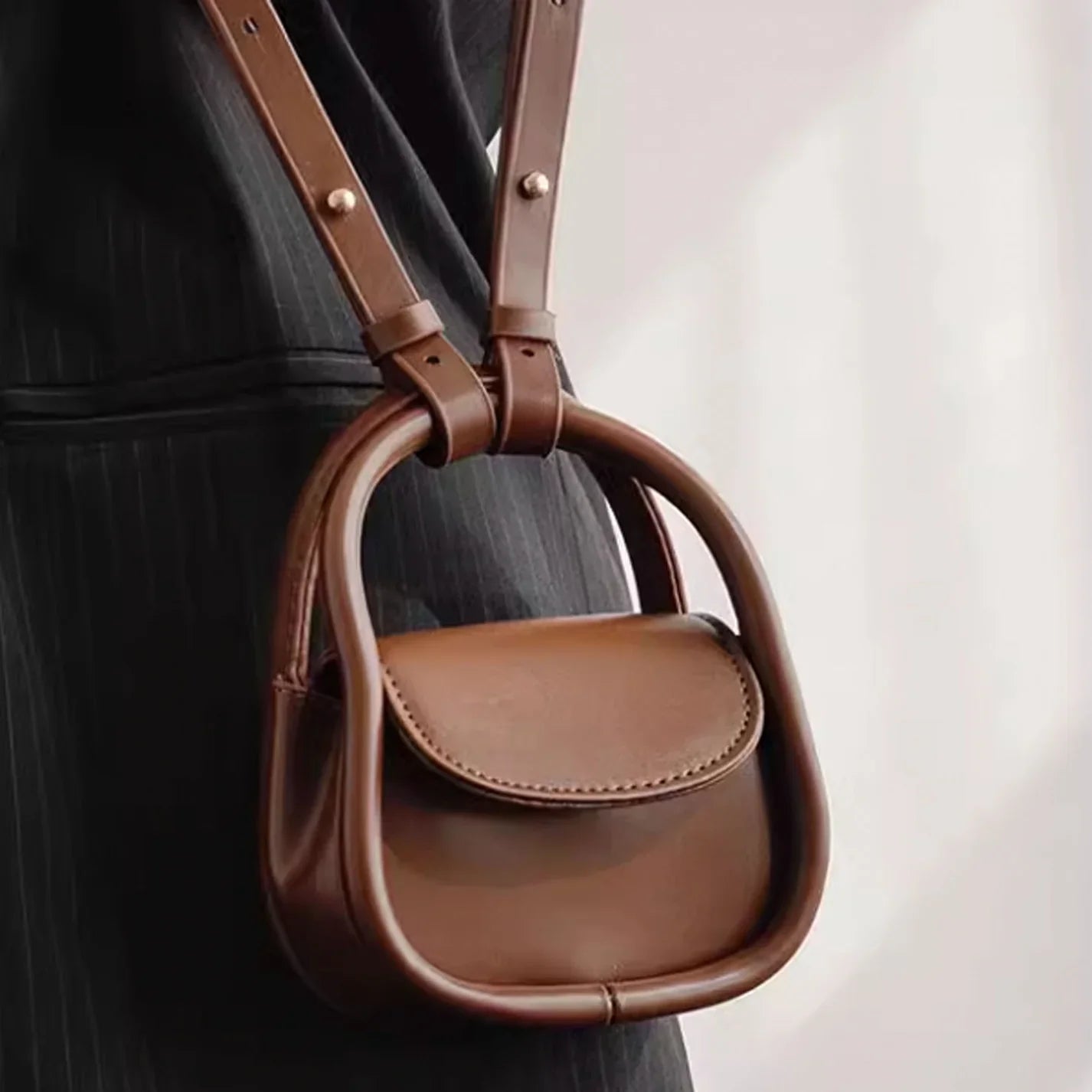 Sylvia | Mini Vintage Crossbody Sling Saddle Bag