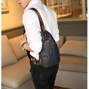 Messiah | Men's Vintage Leather Crossbody Bag