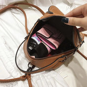 Janelle | Mini Flap Crossbody Sling Handbag Backpack with Top Handle
