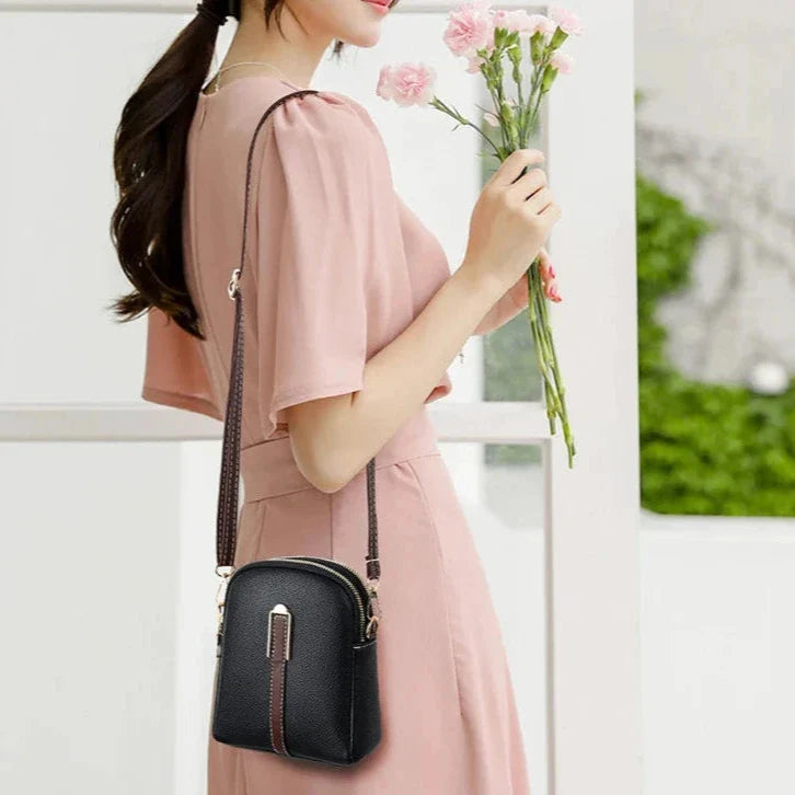 Carolina | Retro Mini Leather Crossbody Sling Bag