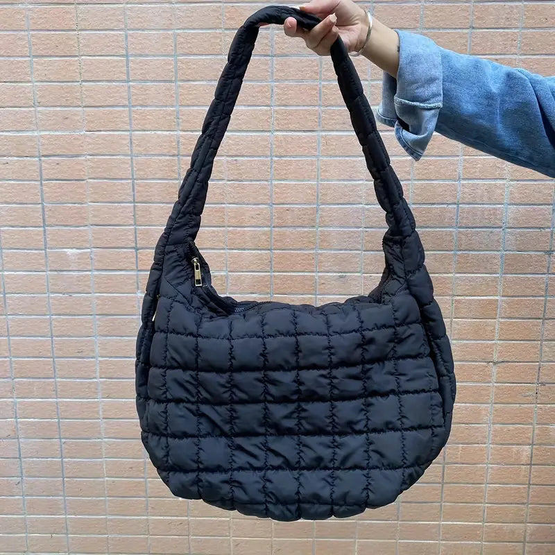 Alexis | Large Capacity Quilted Crossbody Messenger Bag