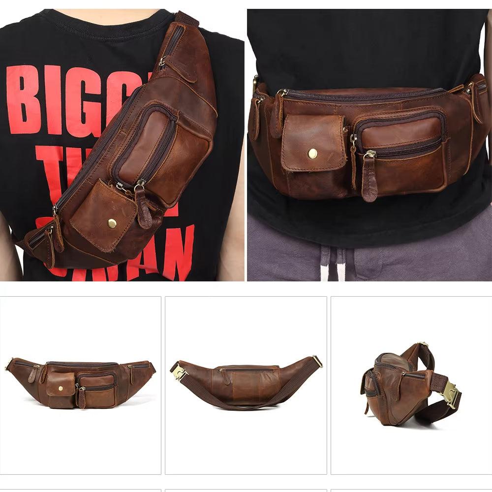 Clay | Exquisite Leather Travel Crossbody Bum Bag