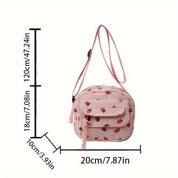 Ellison | Strawberry Delight Corduroy Crossbody Bag
