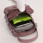 Mylah | Minimalist Solid Nylon Crossbody Small Handbag