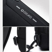 Stylish Multi-Pocket Sling Bag with Passport Lock and USB Charging Port