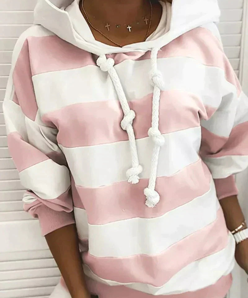 Elma | Casual &Comfortable Striped Hoodie Sweater