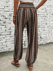 Riley | High-Waist Printed Trousers – Embrace the Boho Spirit
