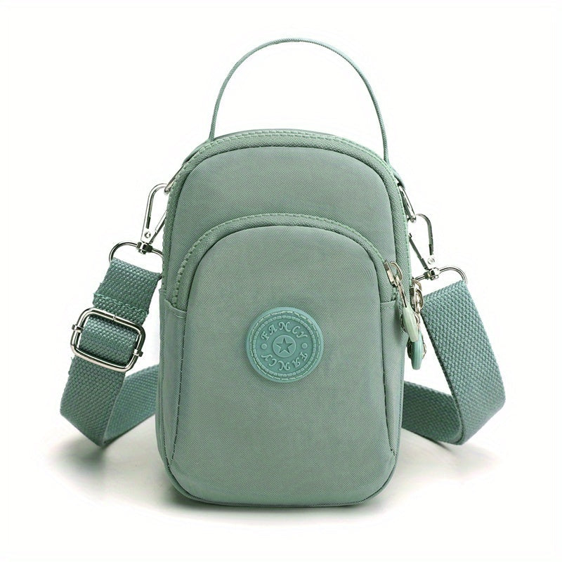 Mylah | Minimalist Solid Nylon Crossbody Small Handbag