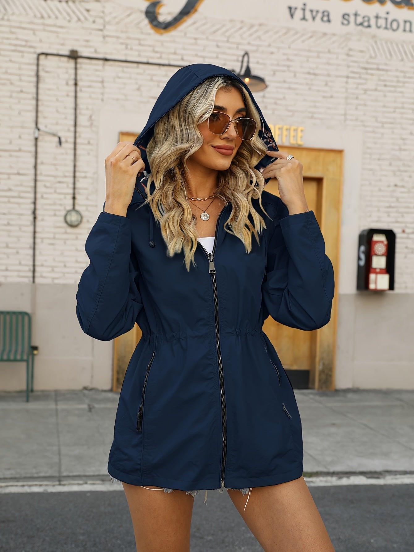 Ellah | Trendy Floral Print Summer Hoddie Jacket
