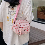 Ellison | Strawberry Delight Corduroy Crossbody Bag