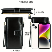 Dulce | RFID-Secure Travel Wallet | Multi-Slot Vintage Clutch