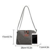 Lorah | Secure-Zip Canvas Crossbody Bag
