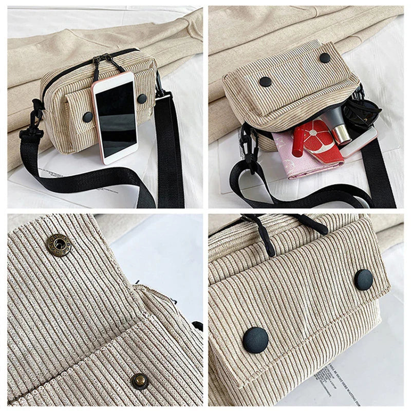 Salem | Corduroy Mini Crossbody Sling Bag