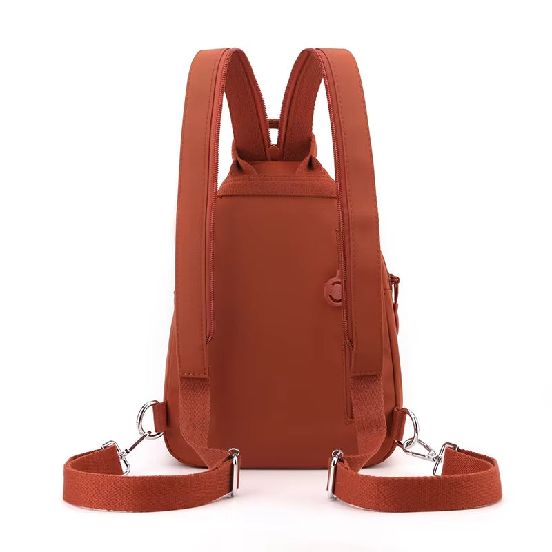 Amayah | Water-Resistant Oxford Crossbody Sling Bag Convertible Backpack