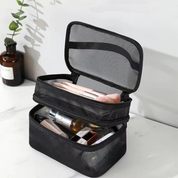 Miller | Versatile & Travel-Friendly Double-Layer Hanging Toiletry Organizer