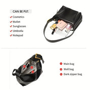 Korina | Casual Multi-Functional Leather Crossbody Messenger Tote Bag