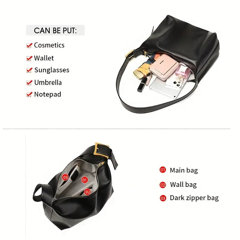 Korina | Casual Multi-Functional Leather Crossbody Messenger Tote Bag