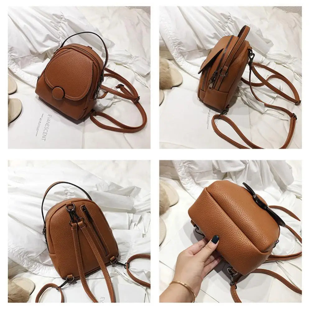 Janelle | Mini Flap Crossbody Sling Handbag Backpack with Top Handle