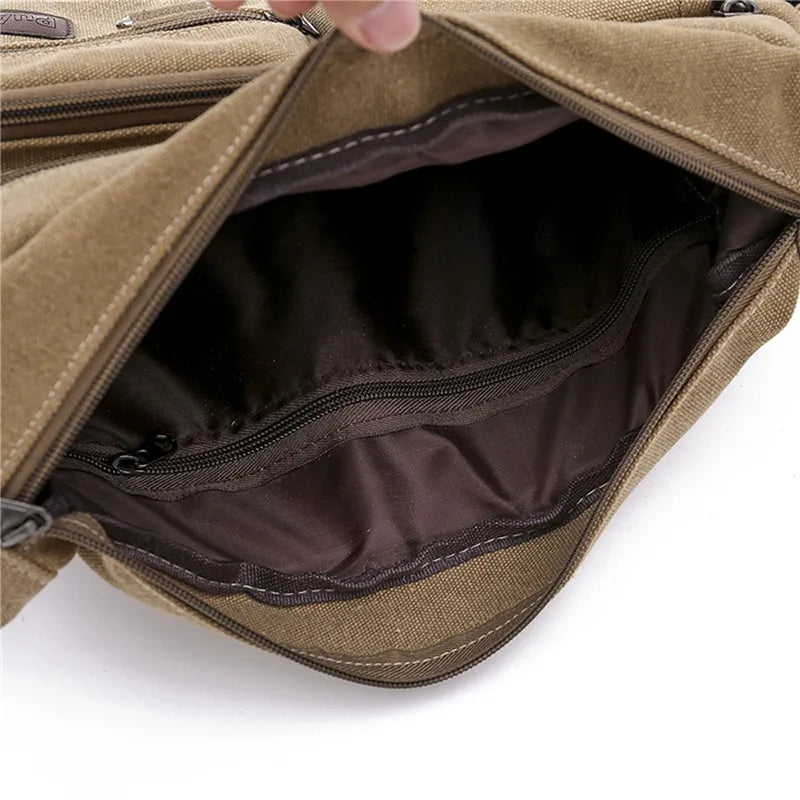Rio | Canvas Crossbody Messenger Bag