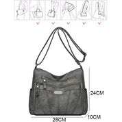 Kylee | Multi-Layer Leather Crossbody Travel Bag